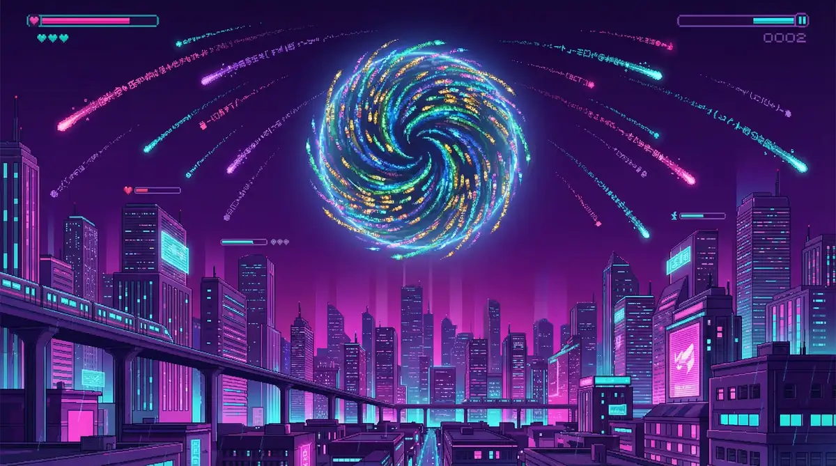 弹幕星球 里番 社区首页横幅 赛博朋克城市夜景